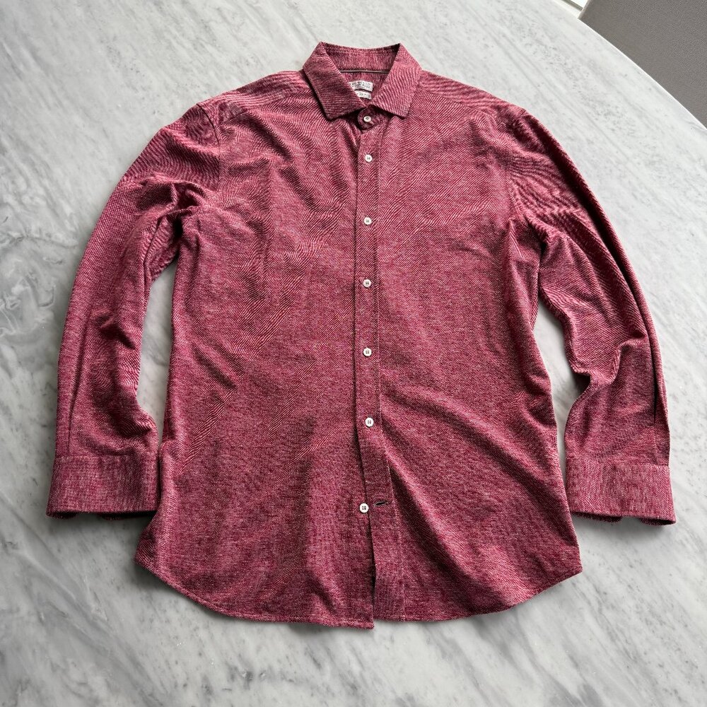 Brunello Cucinelli Leisure Fit Button Down Dress Shirt - Men's